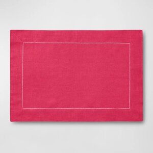 SFERRA Festival Linen Placemats Set of Four in Raspberry Pink Excellent Like New